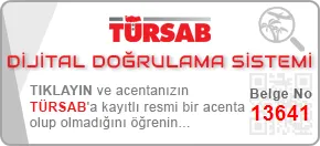 TÜRSAB Dijital Doğrulama Sistemi - Belge No: 13641