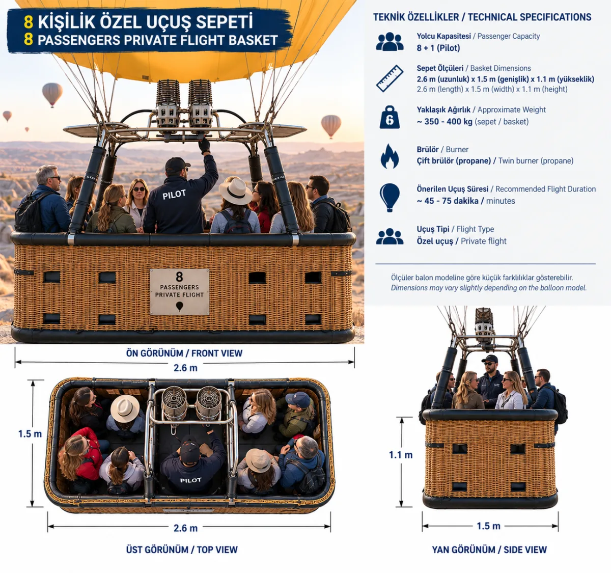 8 Kişilik Sepet  örnek görsel